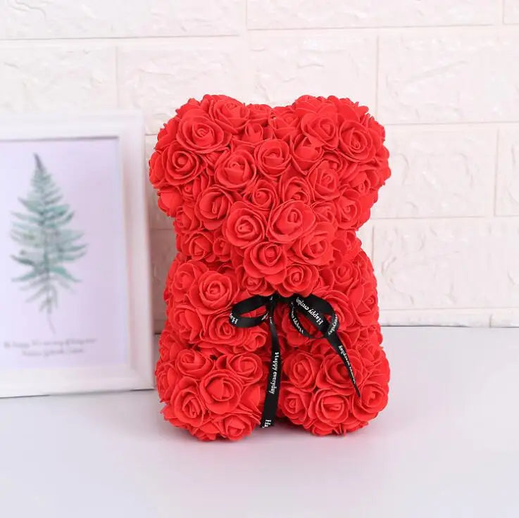 Rose Bear Flower Gift – Perfect Valentine’s Day & Birthday Surprise