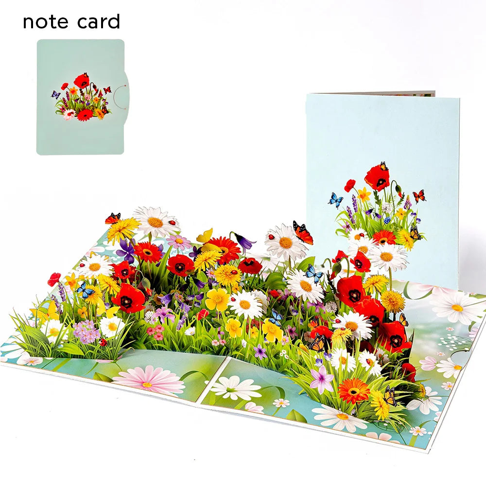 Magical 3D Pop-Up Flower Box Card - The Card That Becomes Flowers