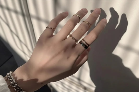 7pcs Stackable Rings Set Minimalist Adjustable Bands