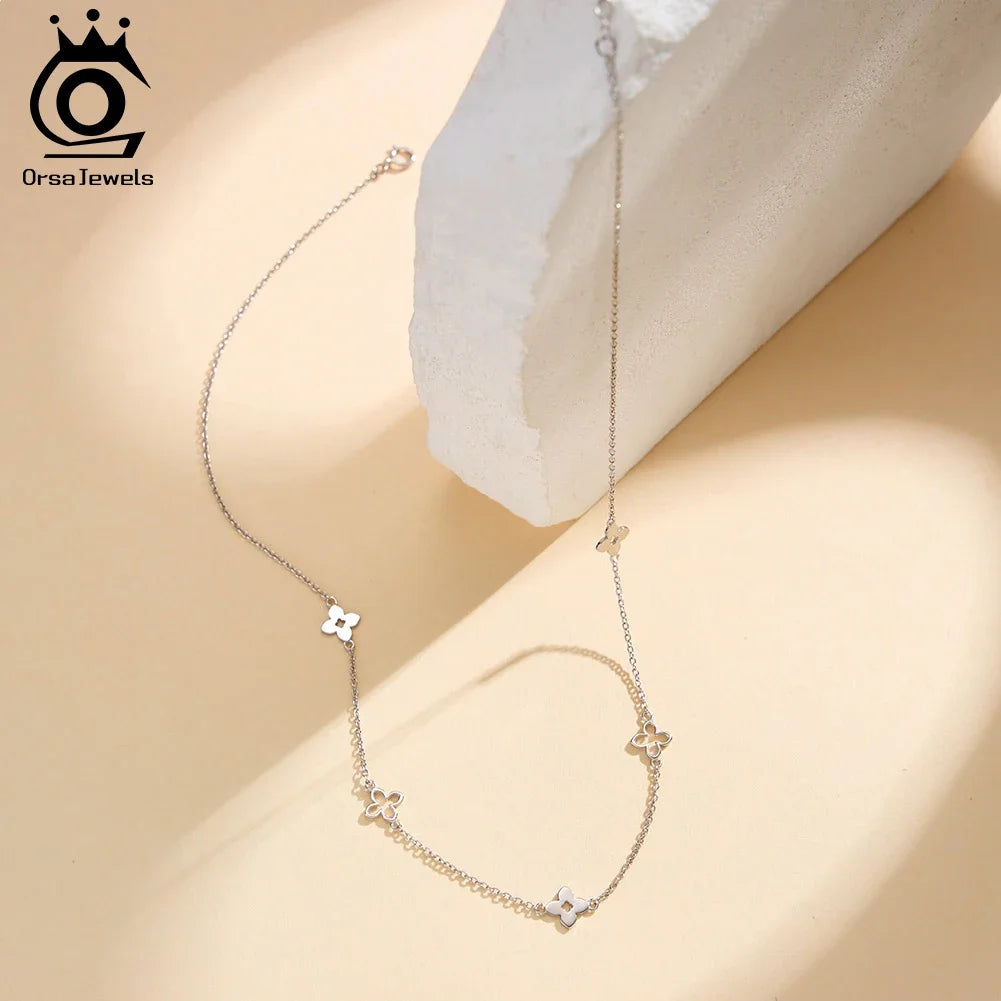 Classic Clover Pendant Necklace in 925 Sterling Silver