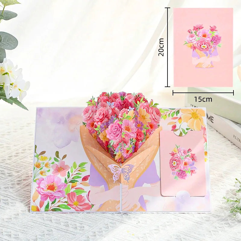 Magical 3D Pop-Up Flower Box Card - The Card That Becomes Flowers