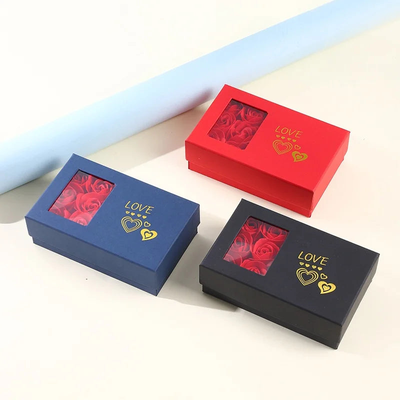 Rose Jewelry Box Romantic Gift Storage Case