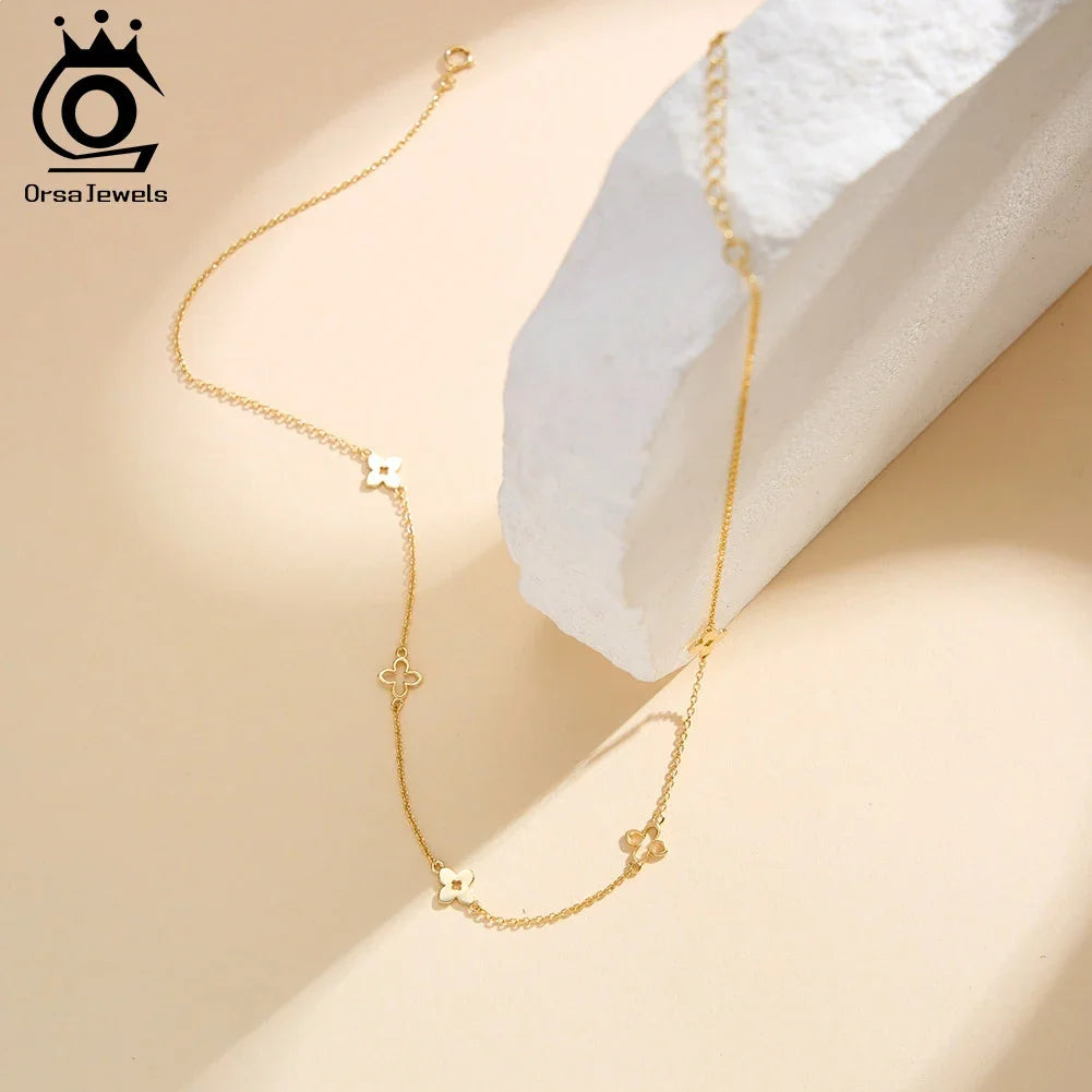 Classic Clover Pendant Necklace in 925 Sterling Silver