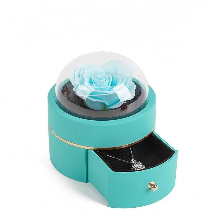 Luxury Rose Flower Ring Box Gift for Valentines and Proposal Anniversary