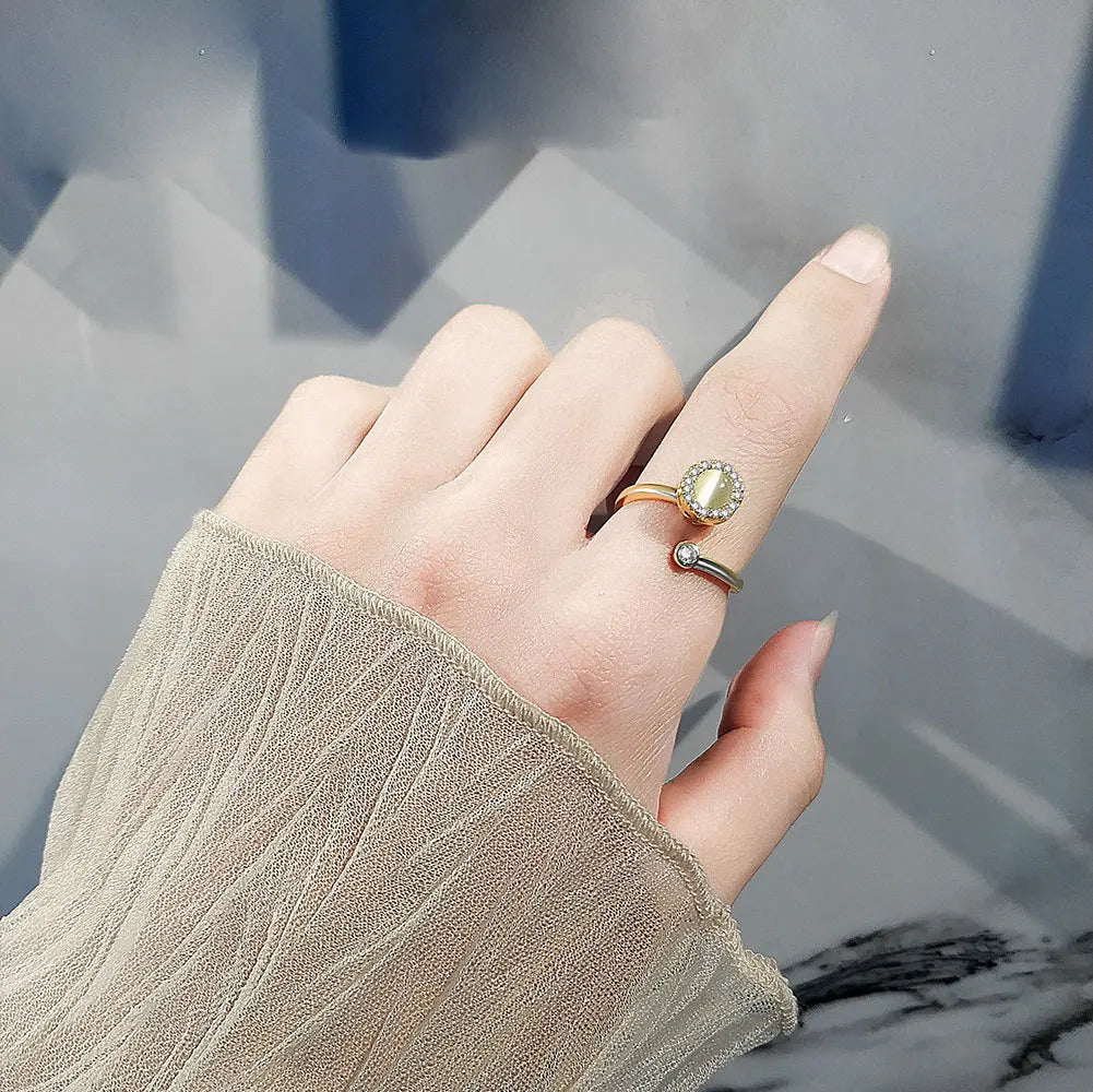 925 Sterling Silver Flower Adjustable Ring Inspired Gift for Her