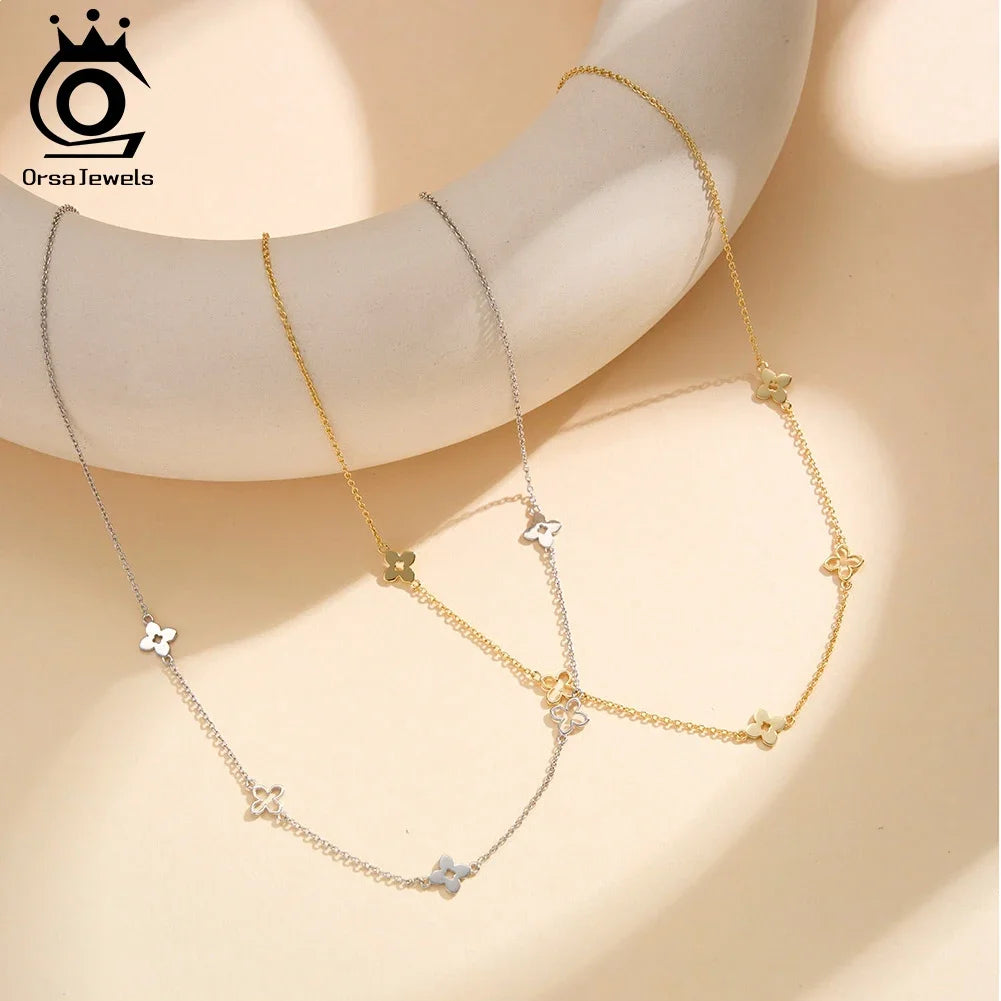 Classic Clover Pendant Necklace in 925 Sterling Silver