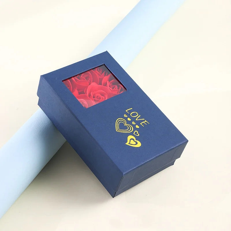 Rose Jewelry Box Romantic Gift Storage Case