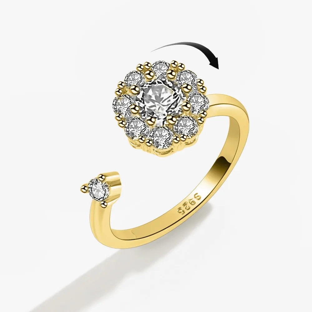 Fidget Anxiety Adjustable Rotating Ring