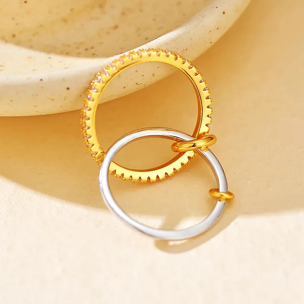 Chic Minimal Stackable Rings Everyday Wear