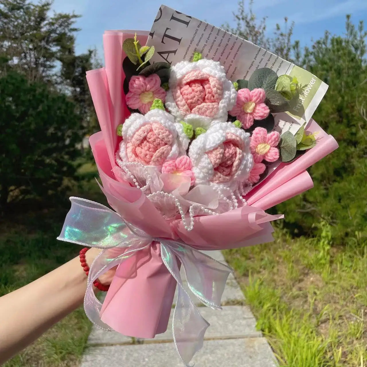 Artificial Flower Bouquet for Anniversaries