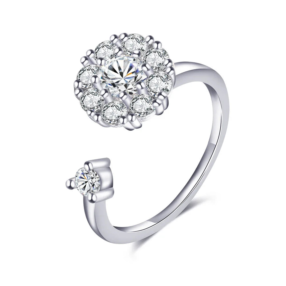 Fidget Anxiety Adjustable Rotating Ring