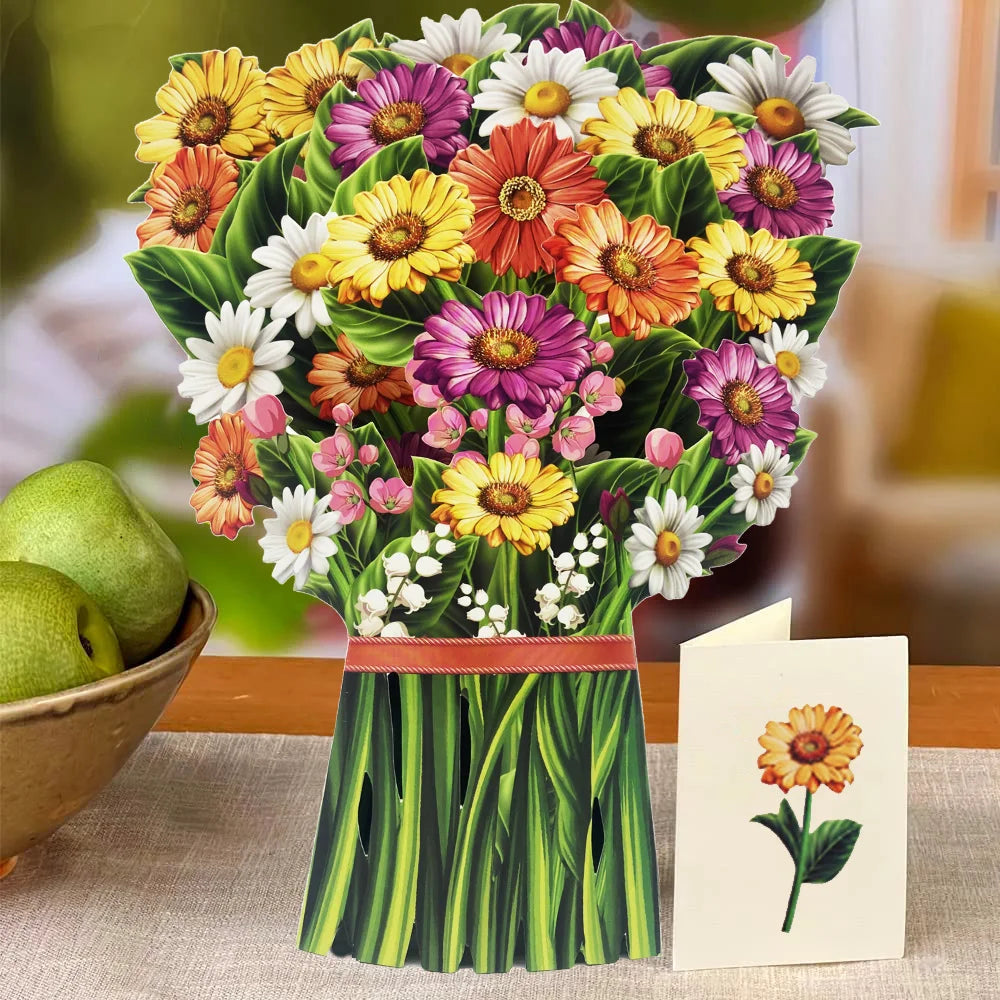 Magical 3D Pop-Up Flower Box Card - The Card That Becomes Flowers
