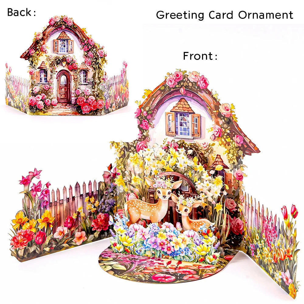 Magical 3D Pop-Up Flower Box Card - The Card That Becomes Flowers