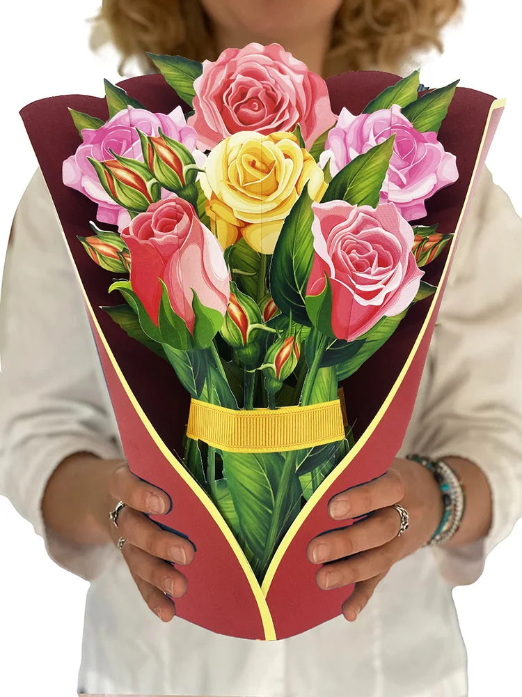 Magical 3D Pop-Up Flower Box Card - The Card That Becomes Flowers