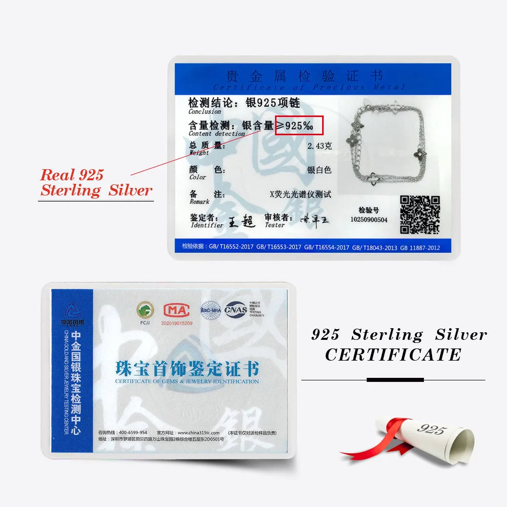 Classic Clover Pendant Necklace in 925 Sterling Silver