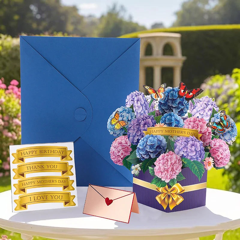 Magical 3D Pop-Up Flower Box Card - The Card That Becomes Flowers