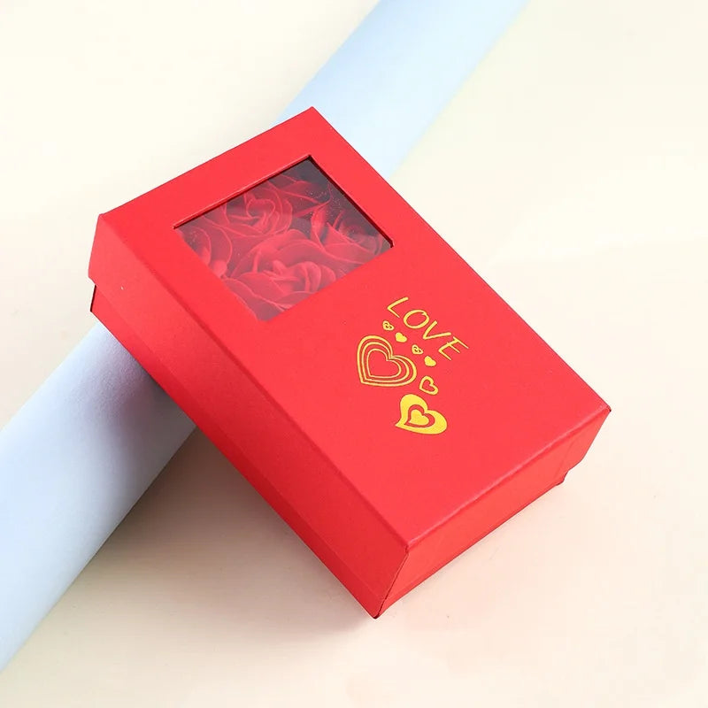 Rose Jewelry Box Romantic Gift Storage Case