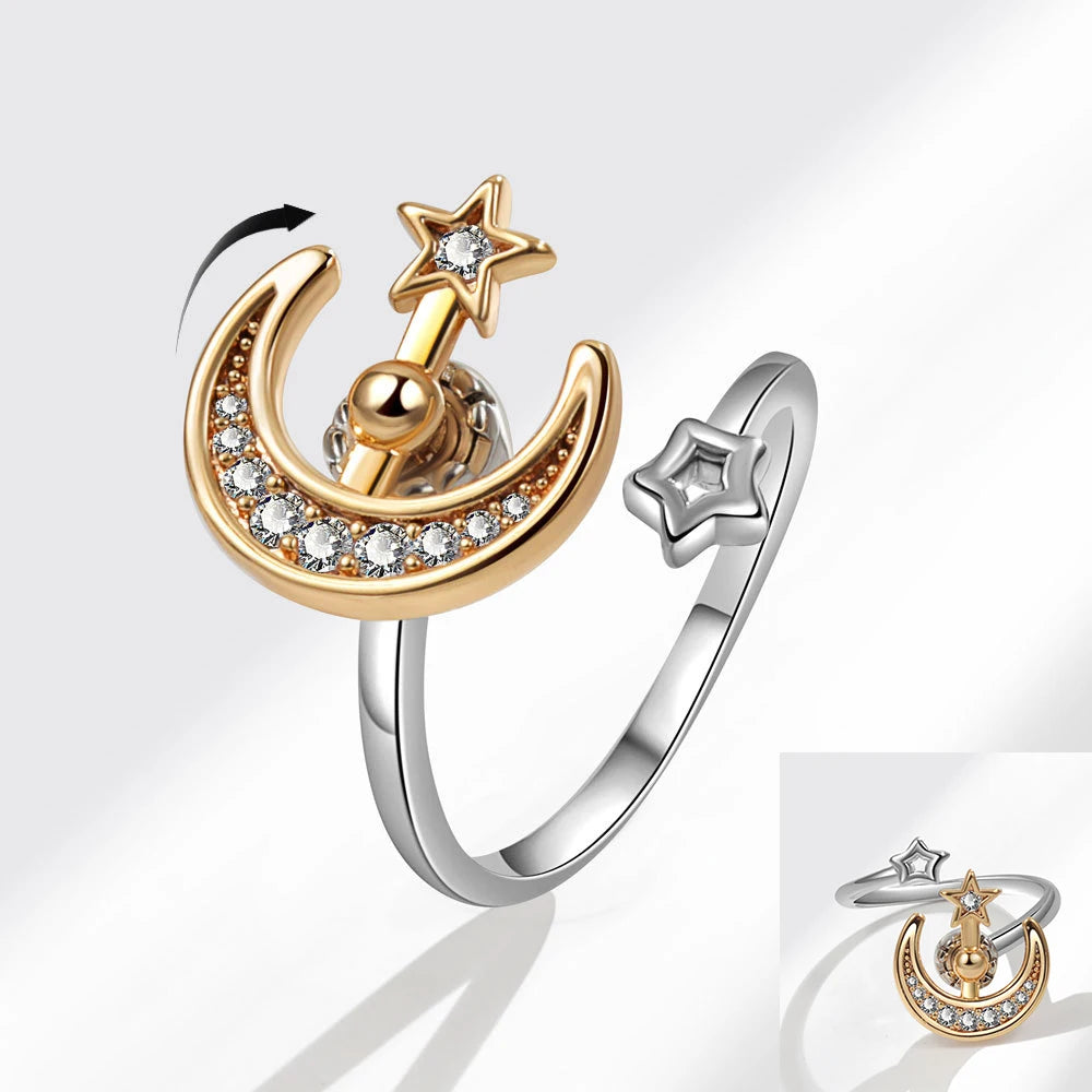 925 Sterling Silver Flower Adjustable Ring Inspired Gift for Her