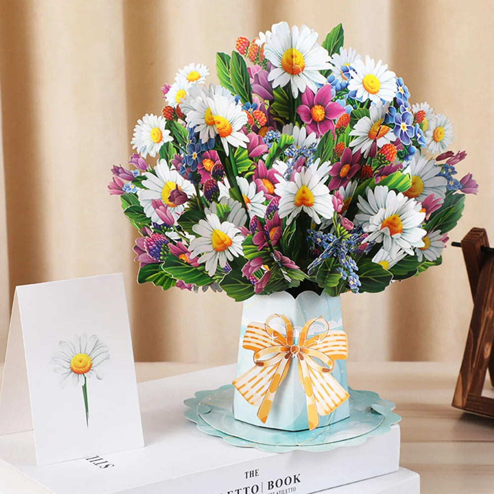 Magical 3D Pop-Up Flower Box Card - The Card That Becomes Flowers